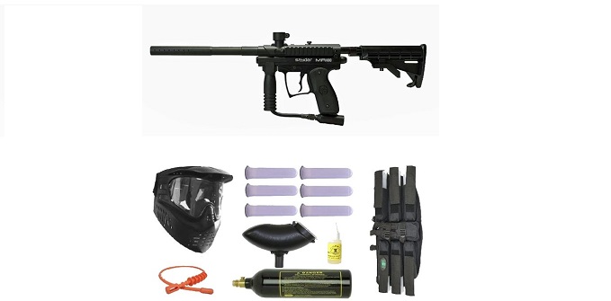 Spyder MR100 Pro Paintball Marker Gun 3Skull Mega Set