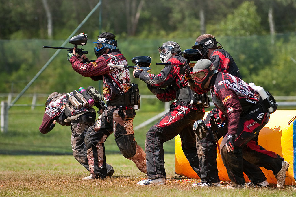 speedball team in field