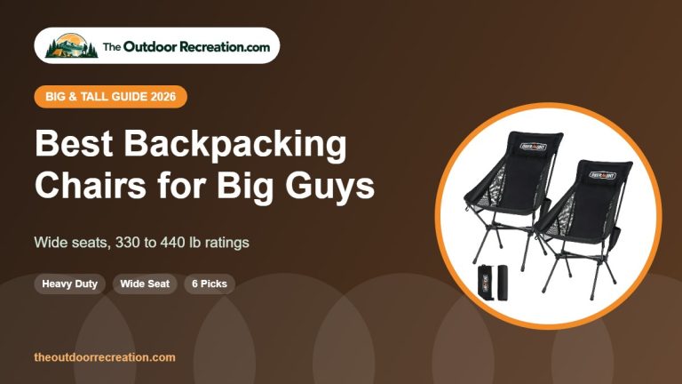 Best backpacking chair for big guys 2026